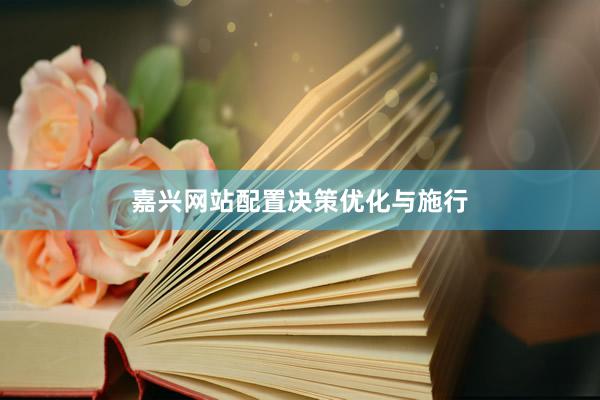 嘉兴网站配置决策优化与施行